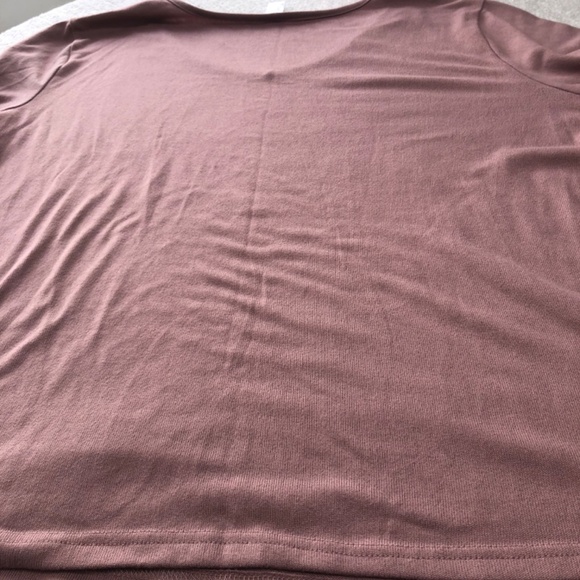 George 2x v neck top with short sleeves, mauvish like colour, new or like new - Picture 2 of 6